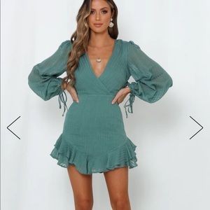 Green hello molly dress